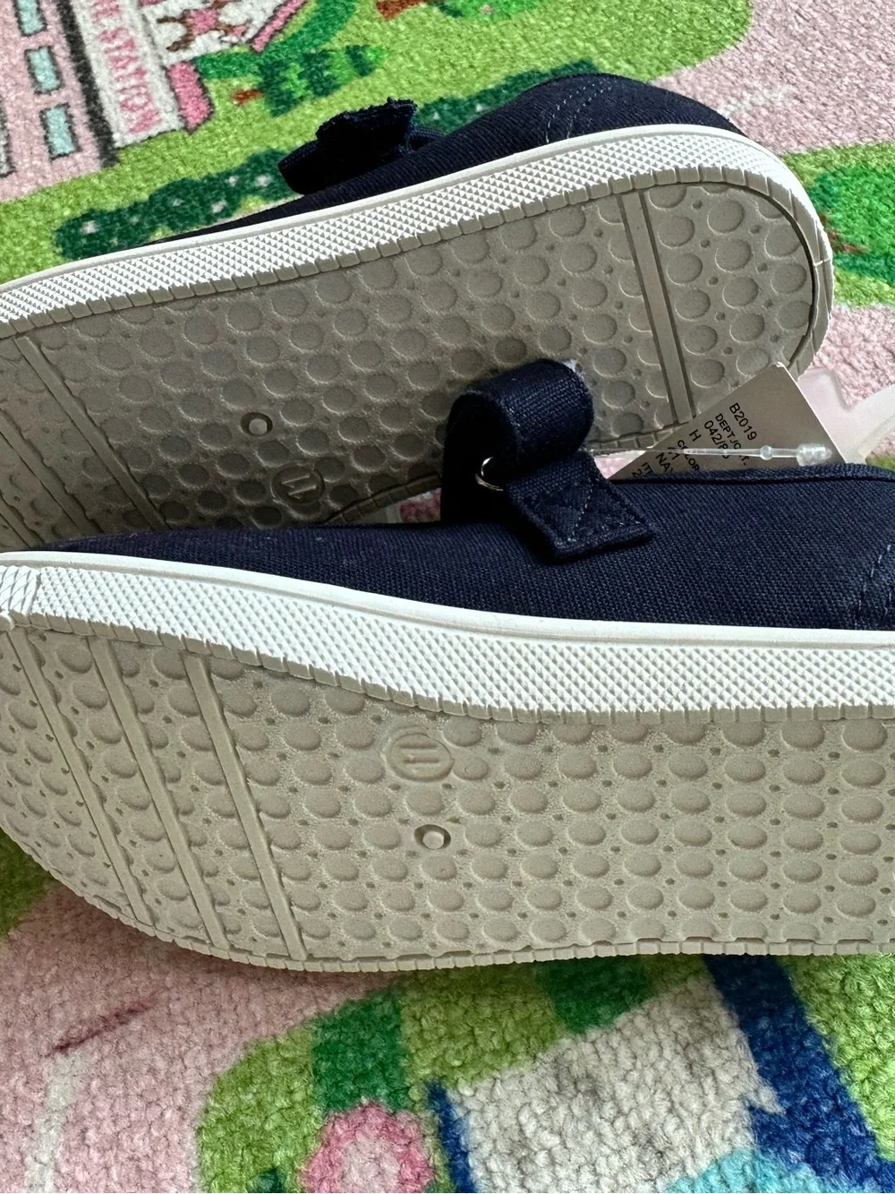 The Children’s Place Navy Canvas Mary Jane Sneakers with Bow